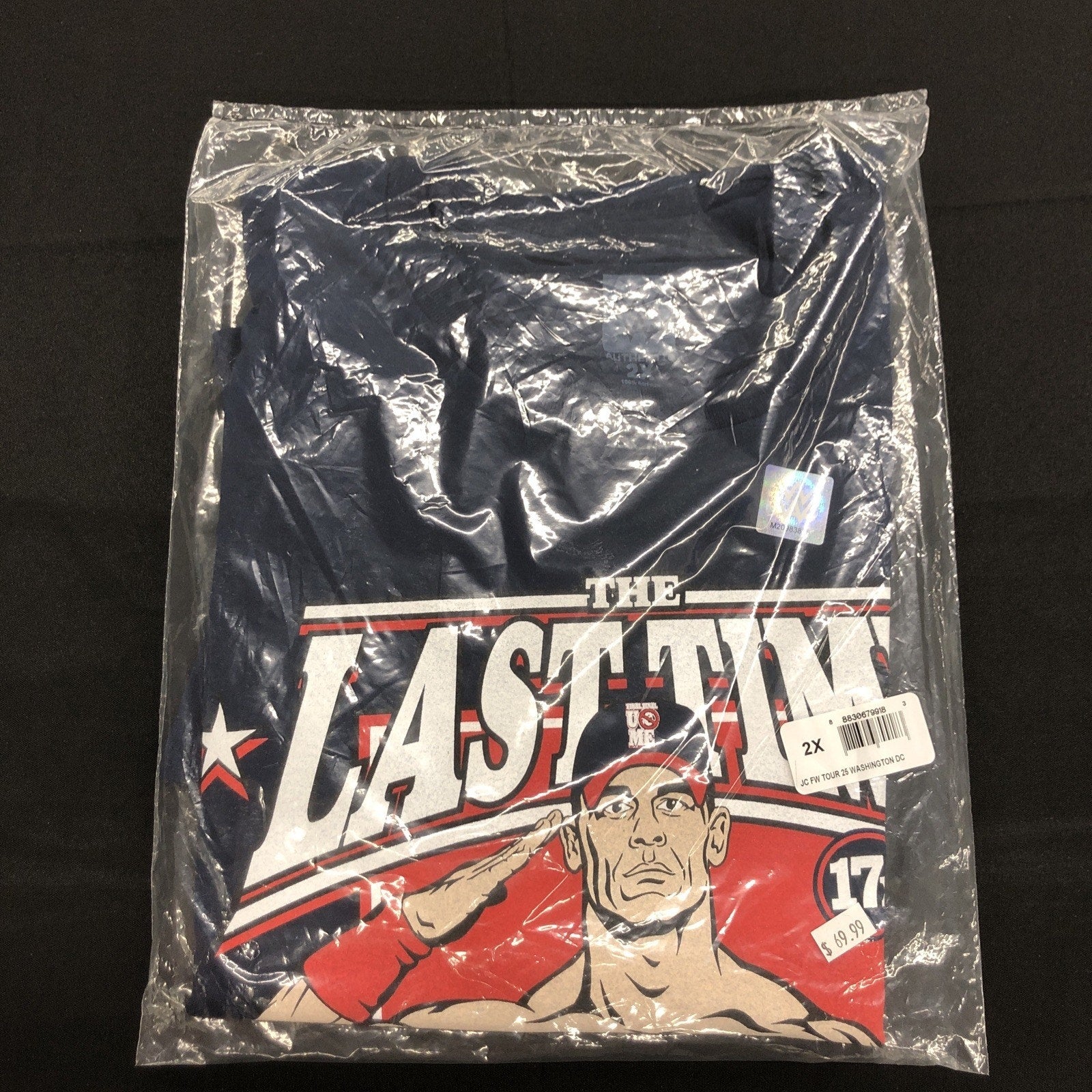 WWE John Cena Farewell Tour 2025 Washington, DC T-Shirt 2XL