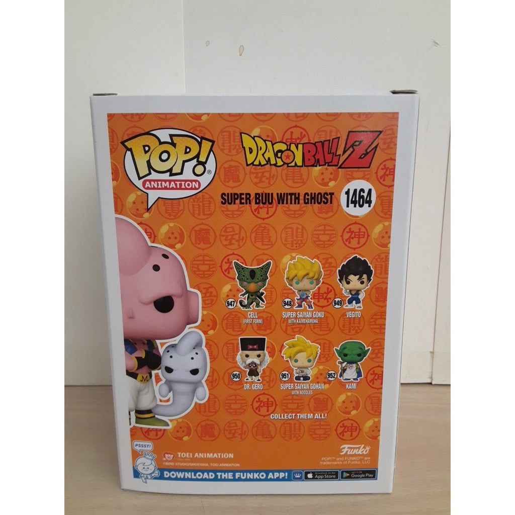 Pop! Super Buu with Ghost Chalice Collectibles Exclusive Justin Cook Signed COA