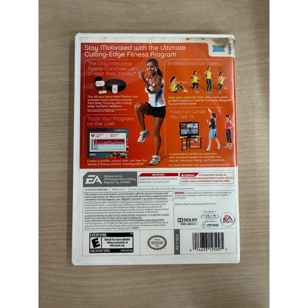 EA Sports Active 2 Personal Trainer Wii Video Game Fitness Exercise