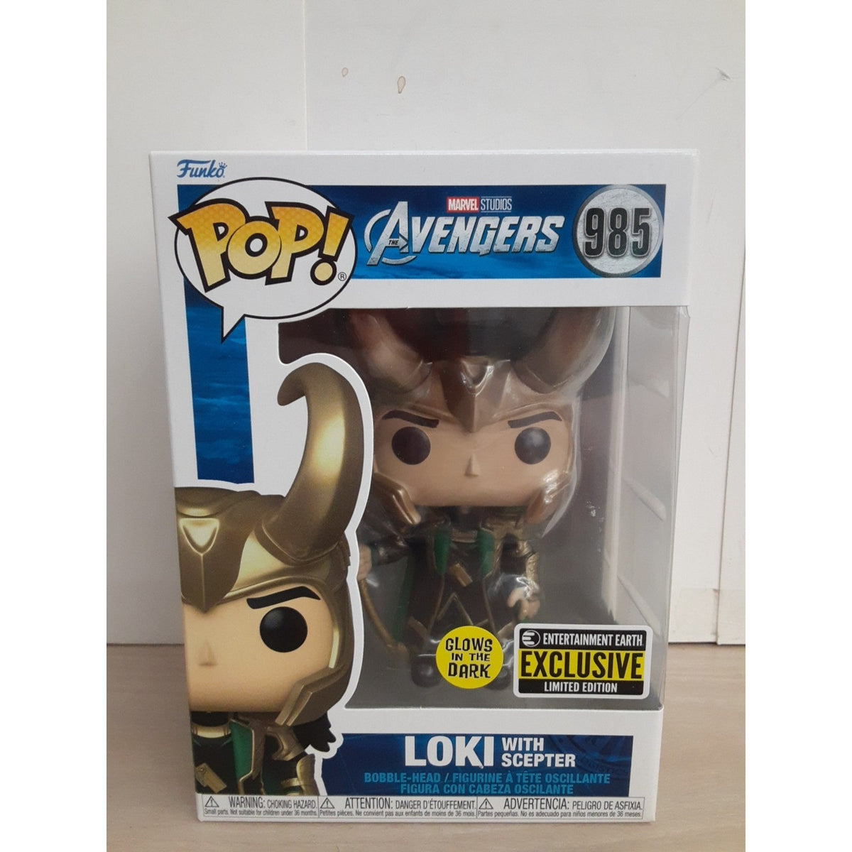 Pop! Loki Entertainment Earth Exclusive Glow In The Dark #985