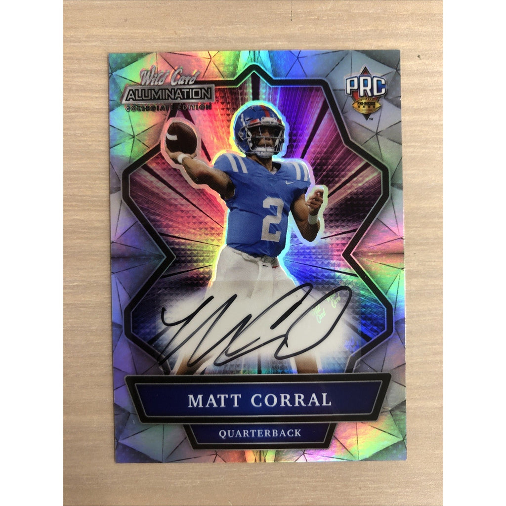 2021 Wild Card Alumination Matt Corral Collegiate Edition Auto