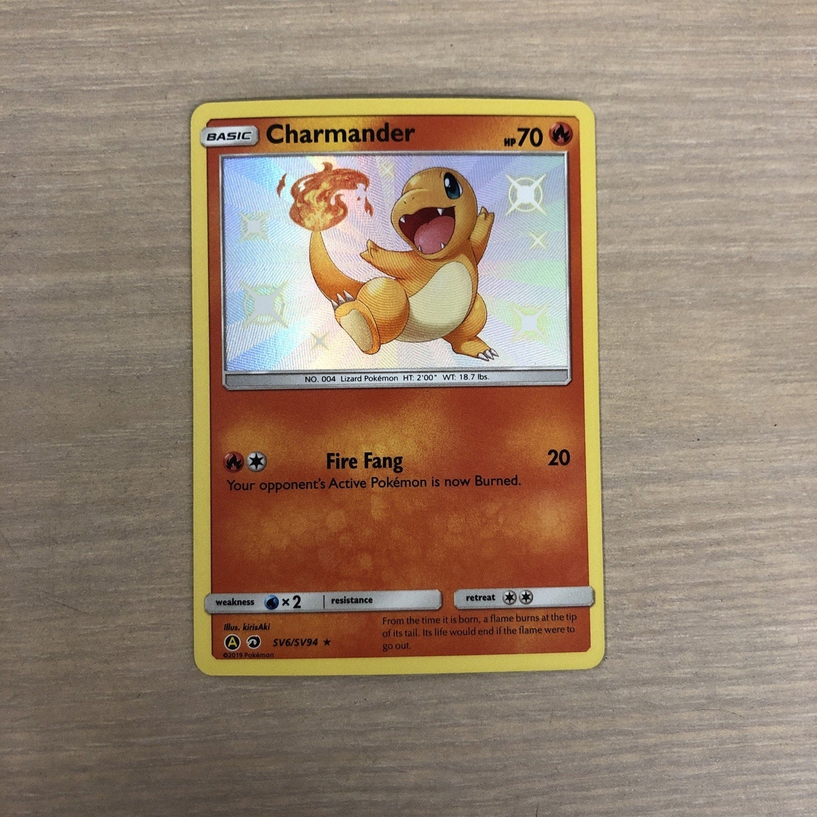 Charmander SV6/SV94 Hidden Fates: Shiny Vault Holo