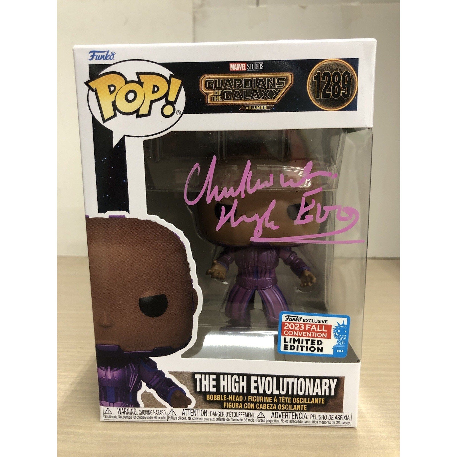 Chukwudi Iwuji Autographed GOTG High Evolutionary Funko Pop! NO COA Signed
