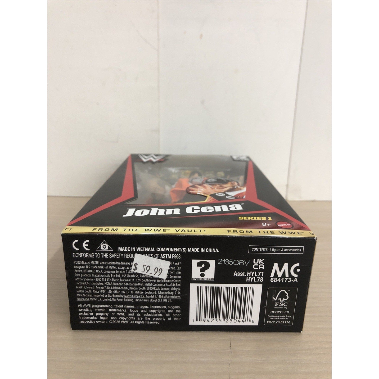 WWE Mattel Elite Series 1 John Cena From The Vault Ringside Exclusive