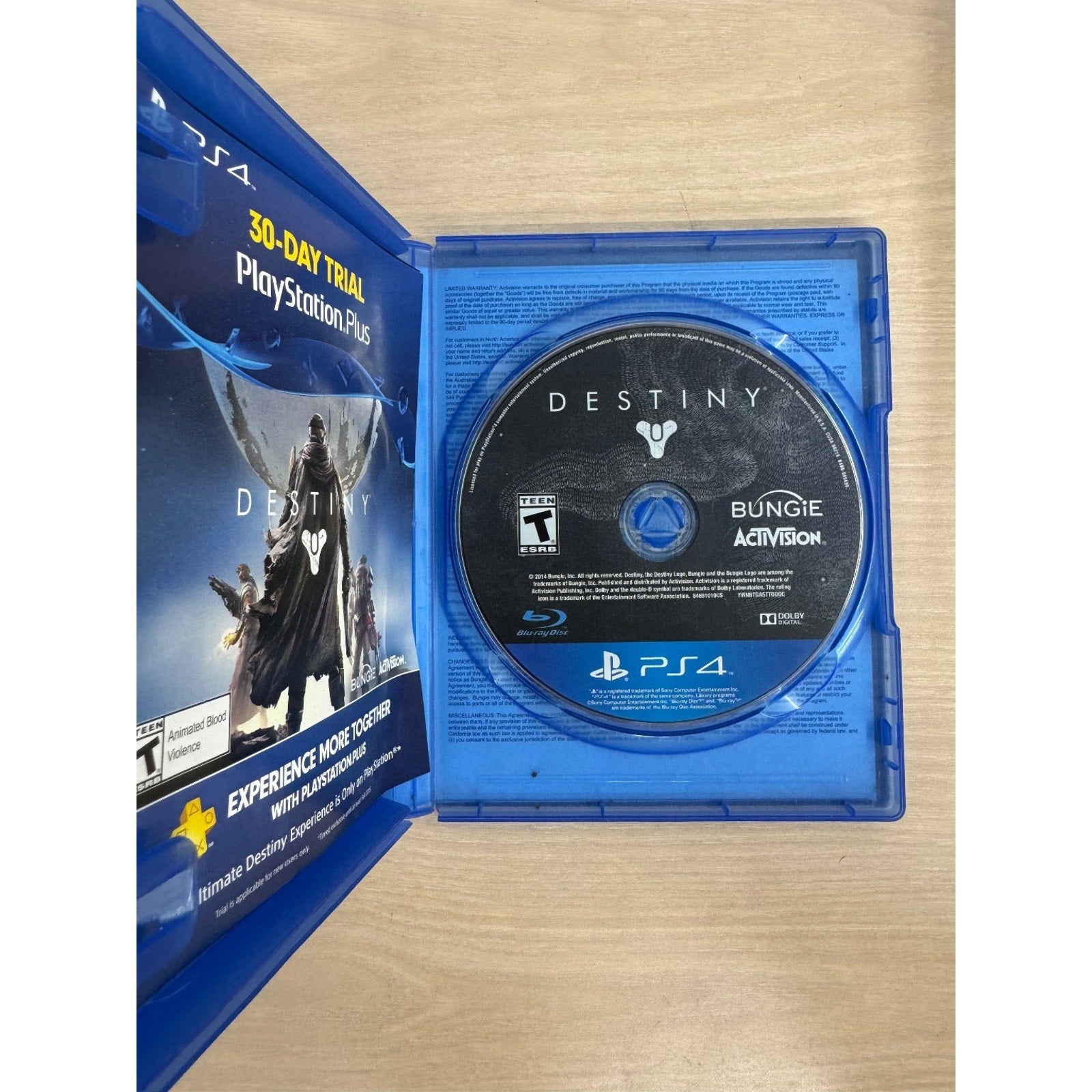 Destiny PS4 PlayStation 4 Video Game FPS Sci-Fi Action Multiplayer