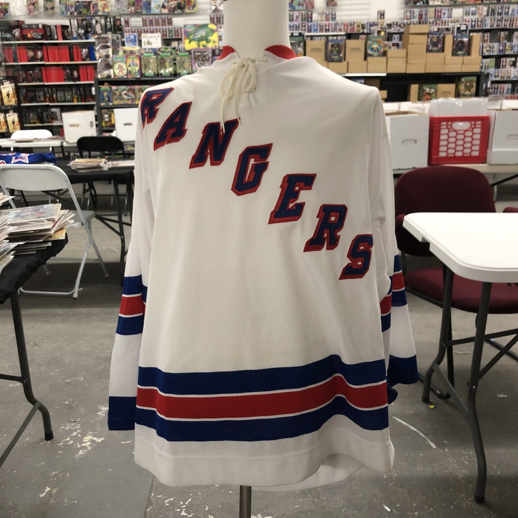 Hlavac Signed New York Rangers CCM Authentic On-Ice Jersey #27 Auto 75th Patch