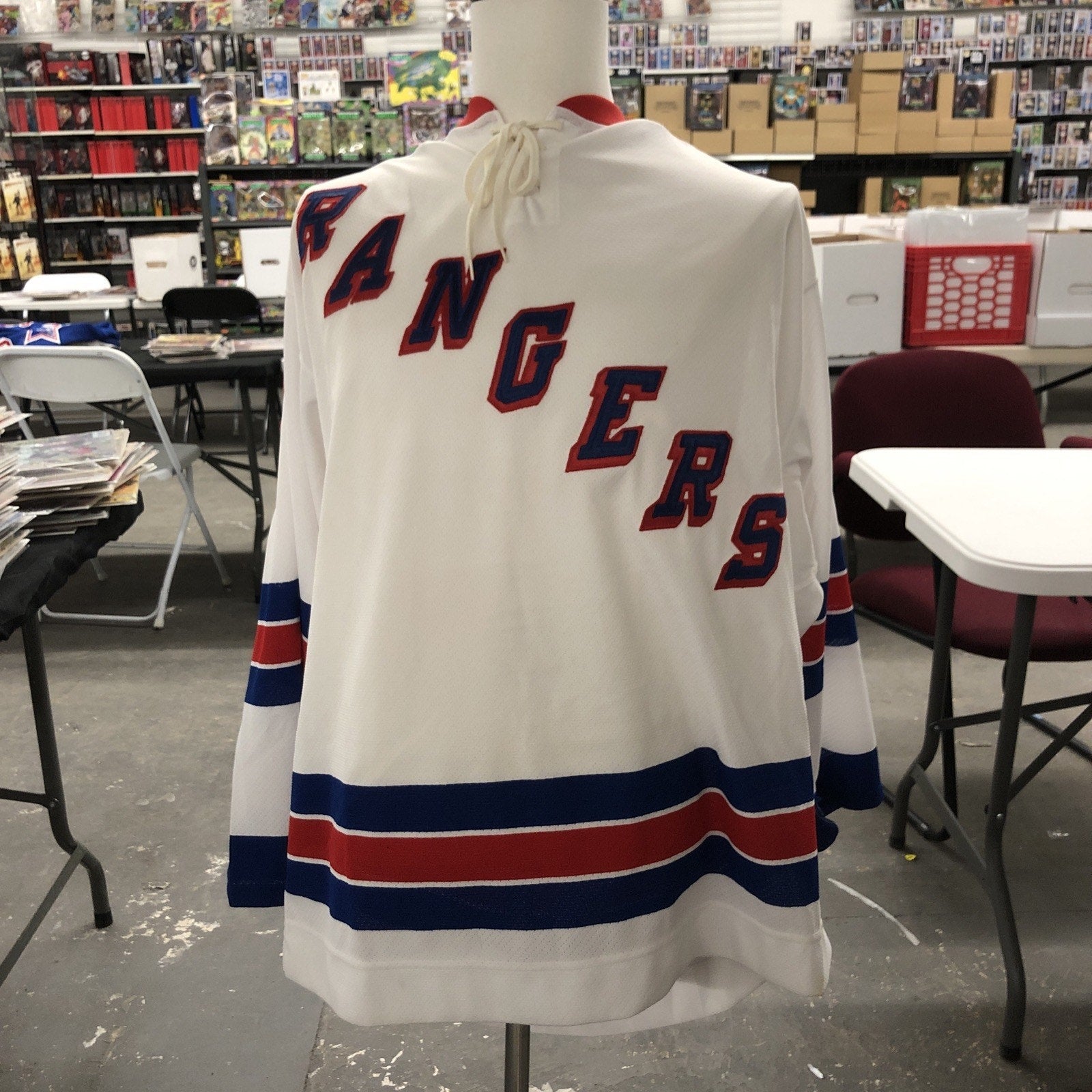 Hlavac Signed New York Rangers CCM Authentic On-Ice Jersey #27 Auto 75th Patch