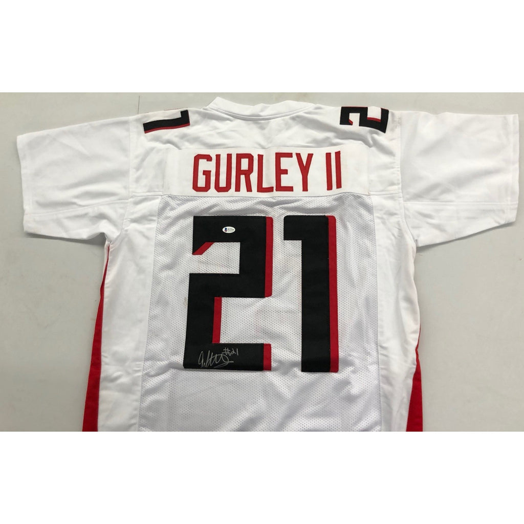 Todd Gurley Signed Atlanta Falcons White Framing Jersey (Beckett COA) Autograph