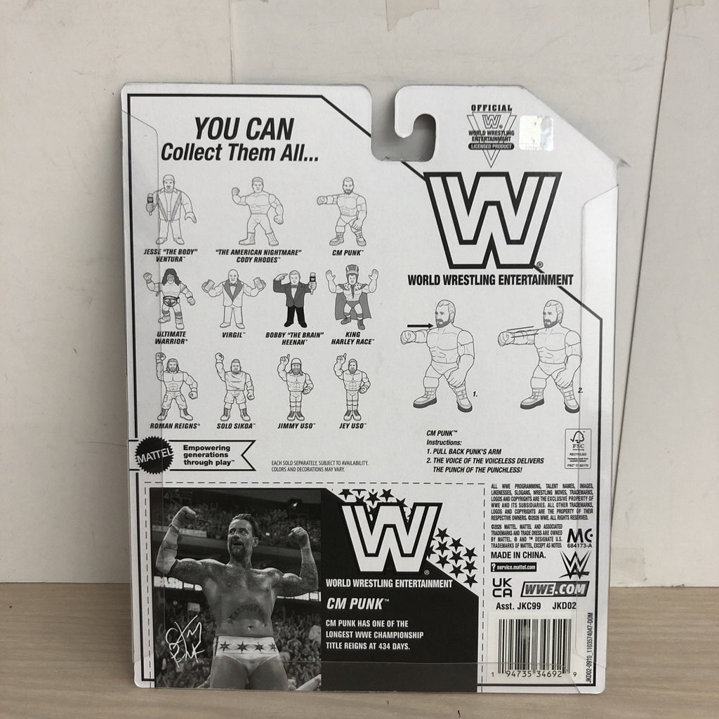 CM Punk WWE Retro Ringside Exclusive Wrestling Action Figure MOC