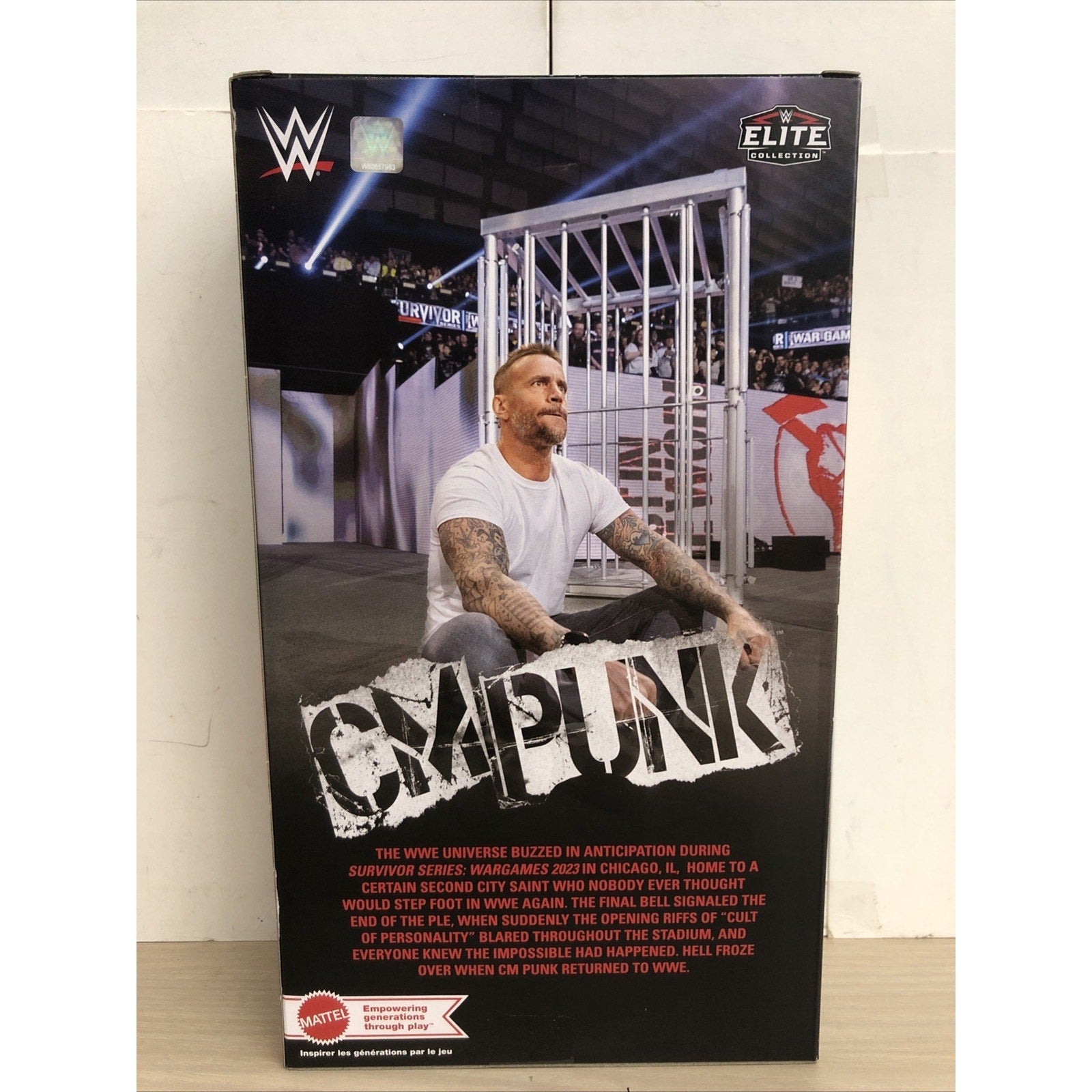 2025 Mattel WWE Elite Mattel Creations Exclusive CM Punk Surivivor Series Return