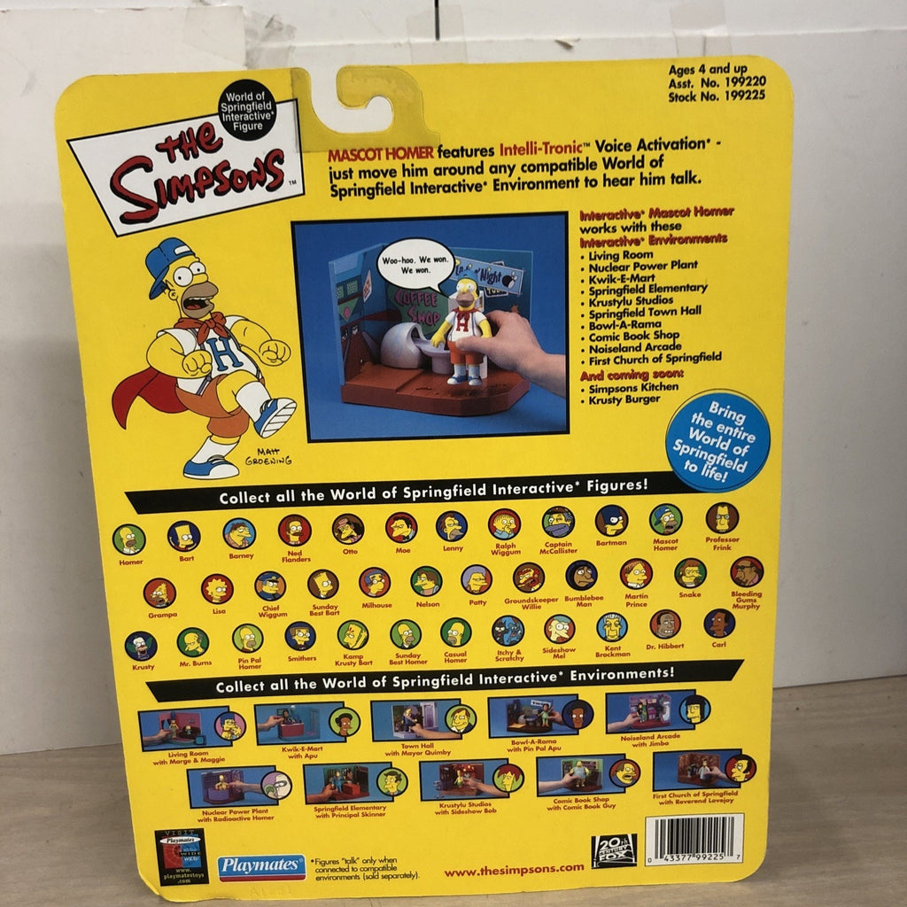 The Simpsons World Of Springfield Mascot Homer Action Figure Playmates