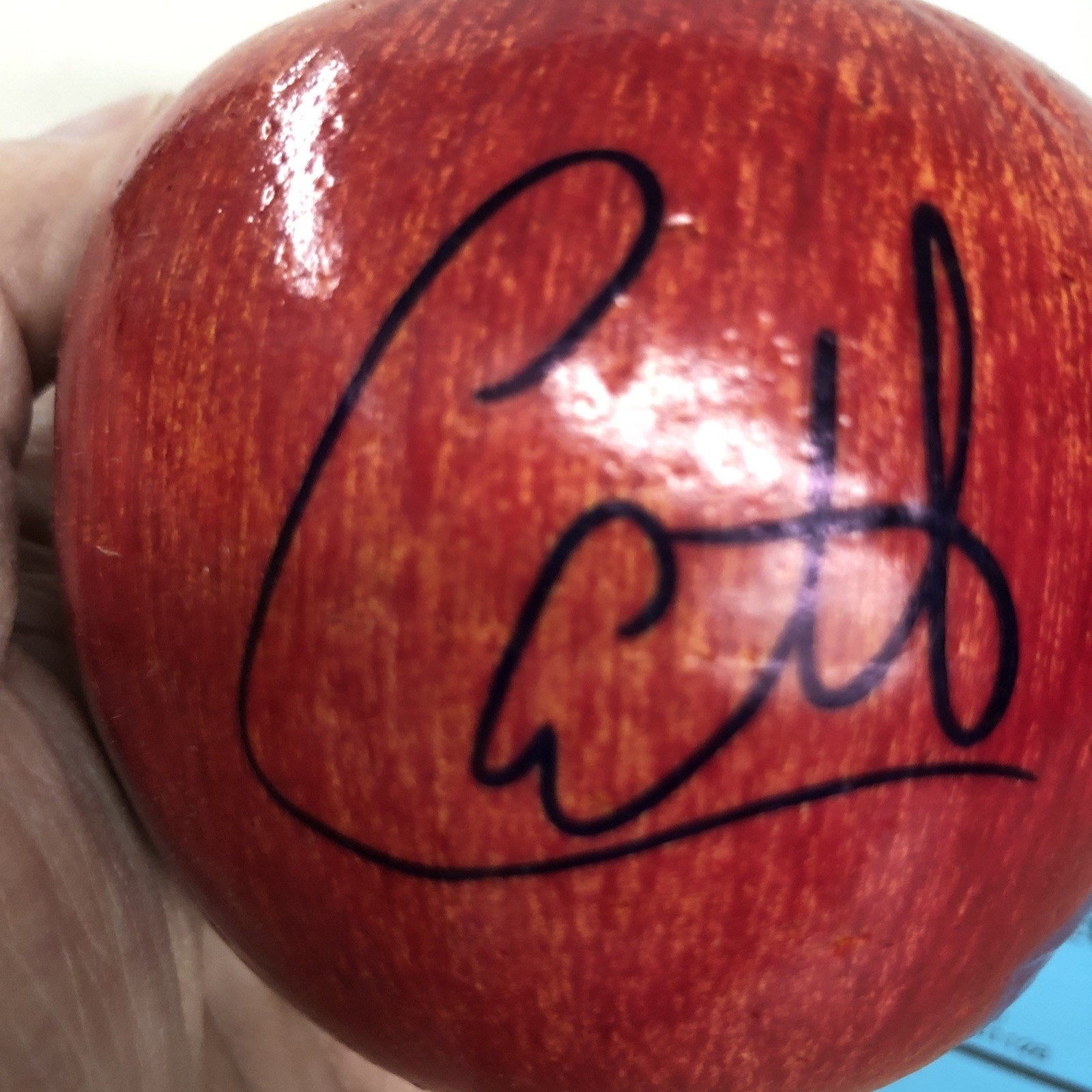 CARLITO WWE Wrestling Superstar Autographed Signed Plastic Apple w/ Store COA