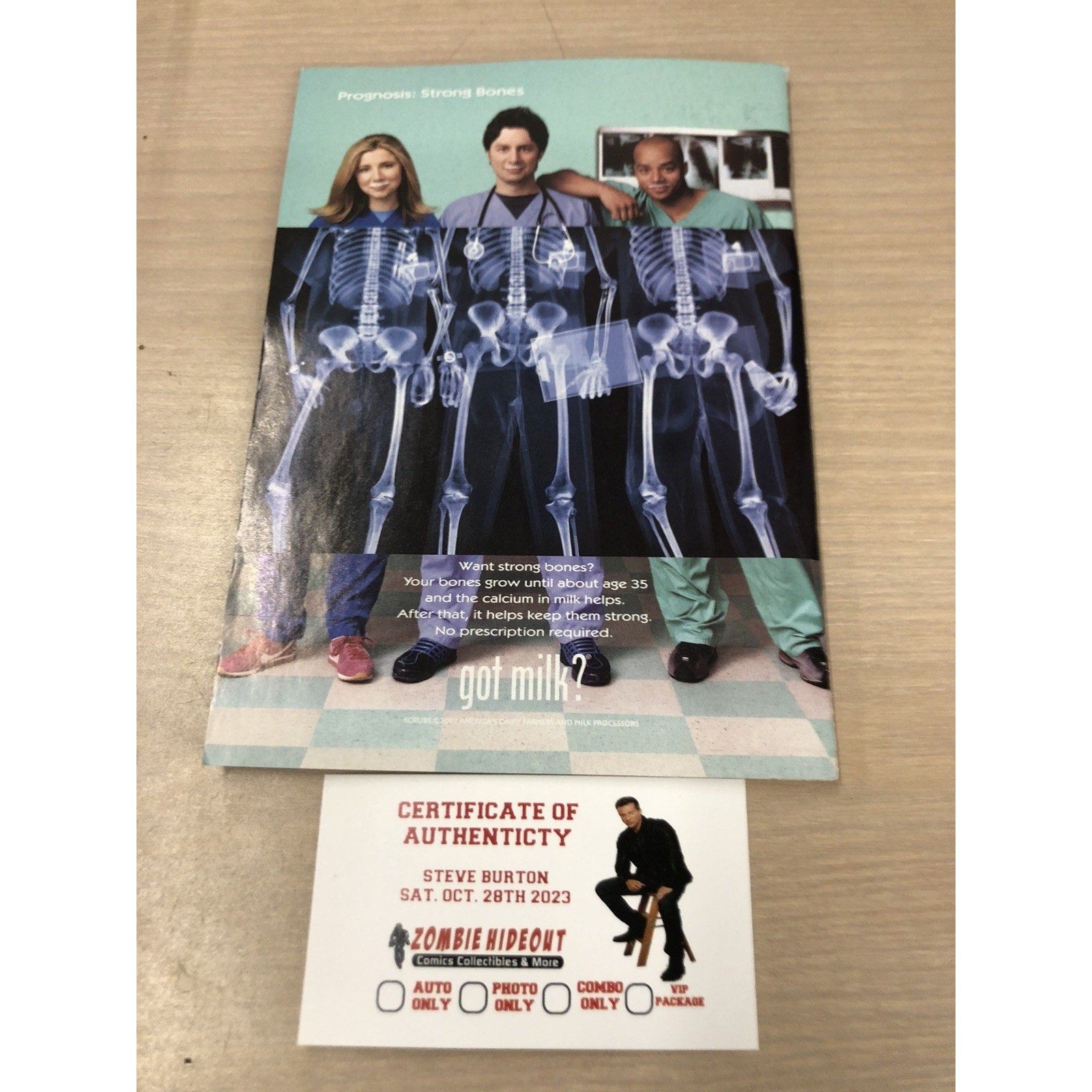 STEVE BURTON SIGNED SOAP OPERA DIGEST AUGUST 13, 2002 GENERAL HOSPITAL AUTO CoA