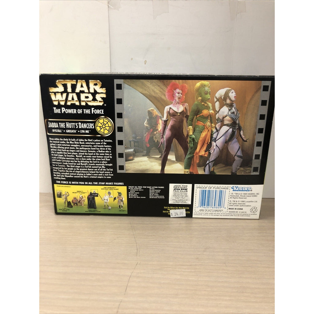 Kenner Star Wars Jabba The Hutt's Dancers 3 Figure Set Power of the Force 1998