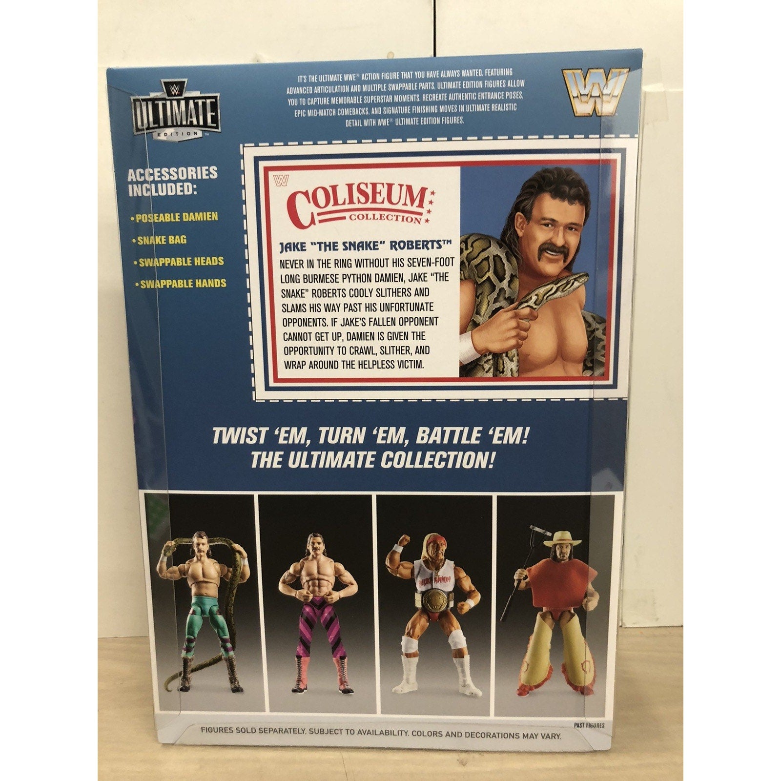 WWE Ultimate Coliseum Collec Rick Rude Jake Snake Roberts Signed Autograph PSA