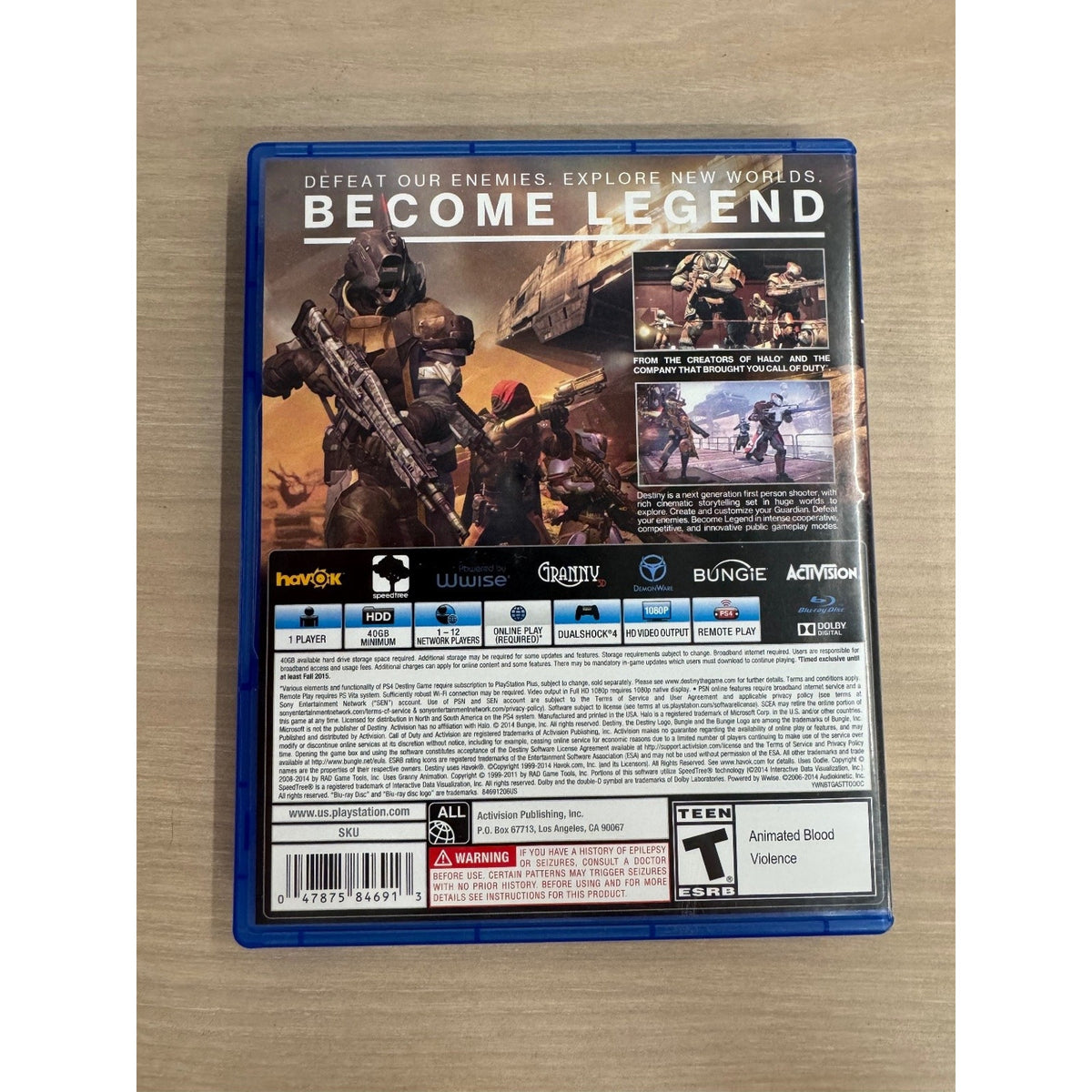 Destiny Expansion Pass Edition PS4 Video Game FPS Multiplayer