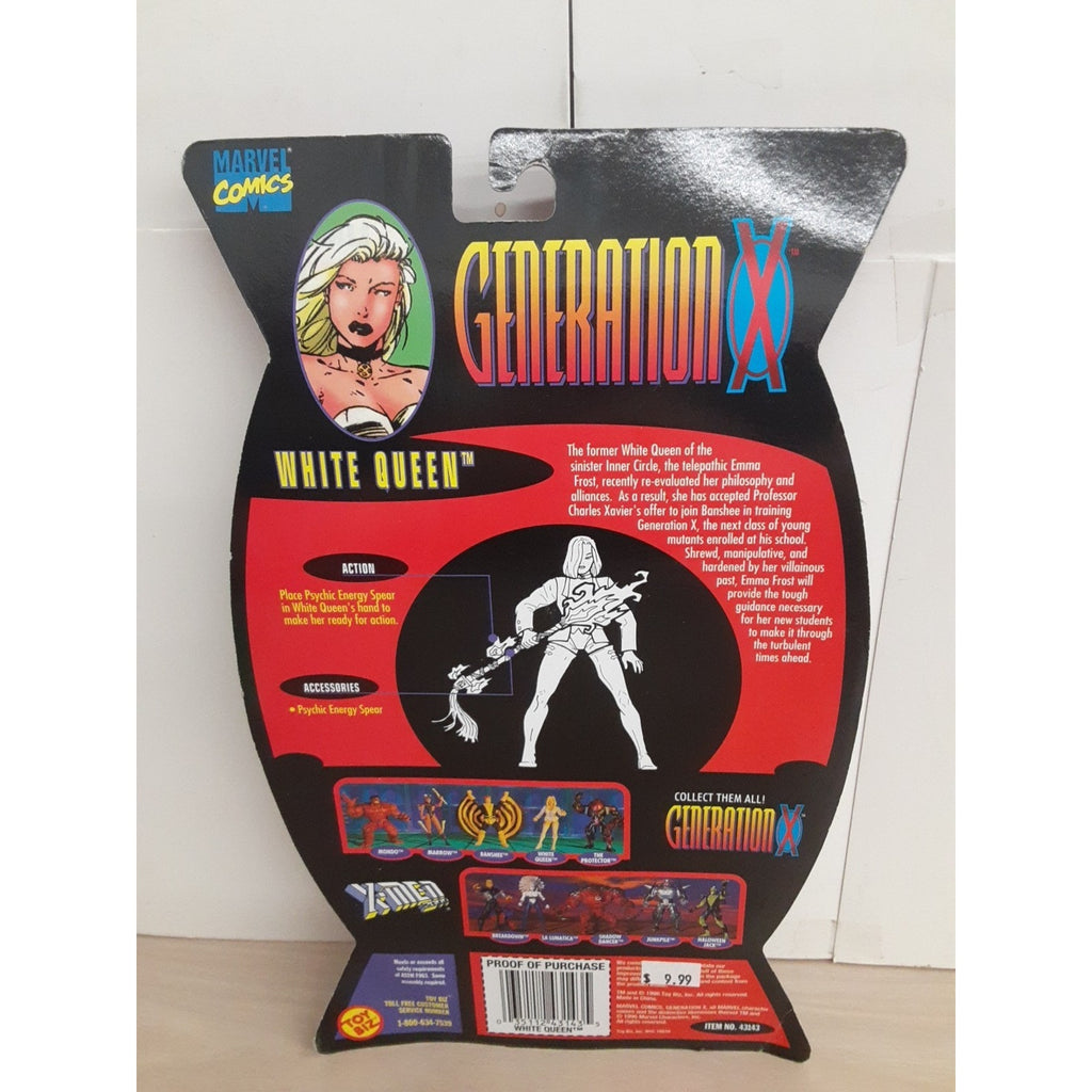 Marvel X-Men Generation X 1996 White Queen ToyBiz Action Figure Marvel Comics