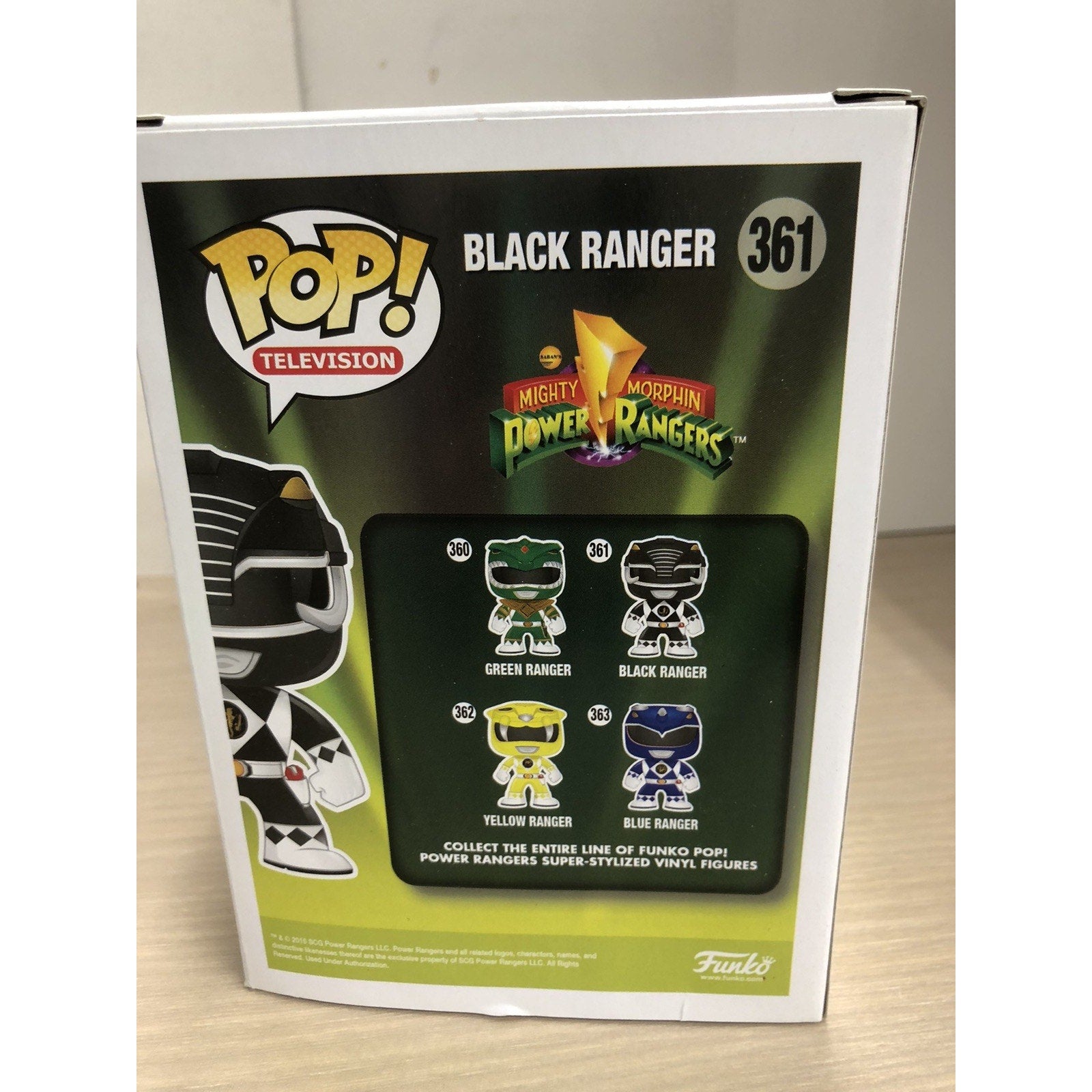 Black Power Rangers dual signed Funko by Walter Jones Inscribed Zack NO COA Auto