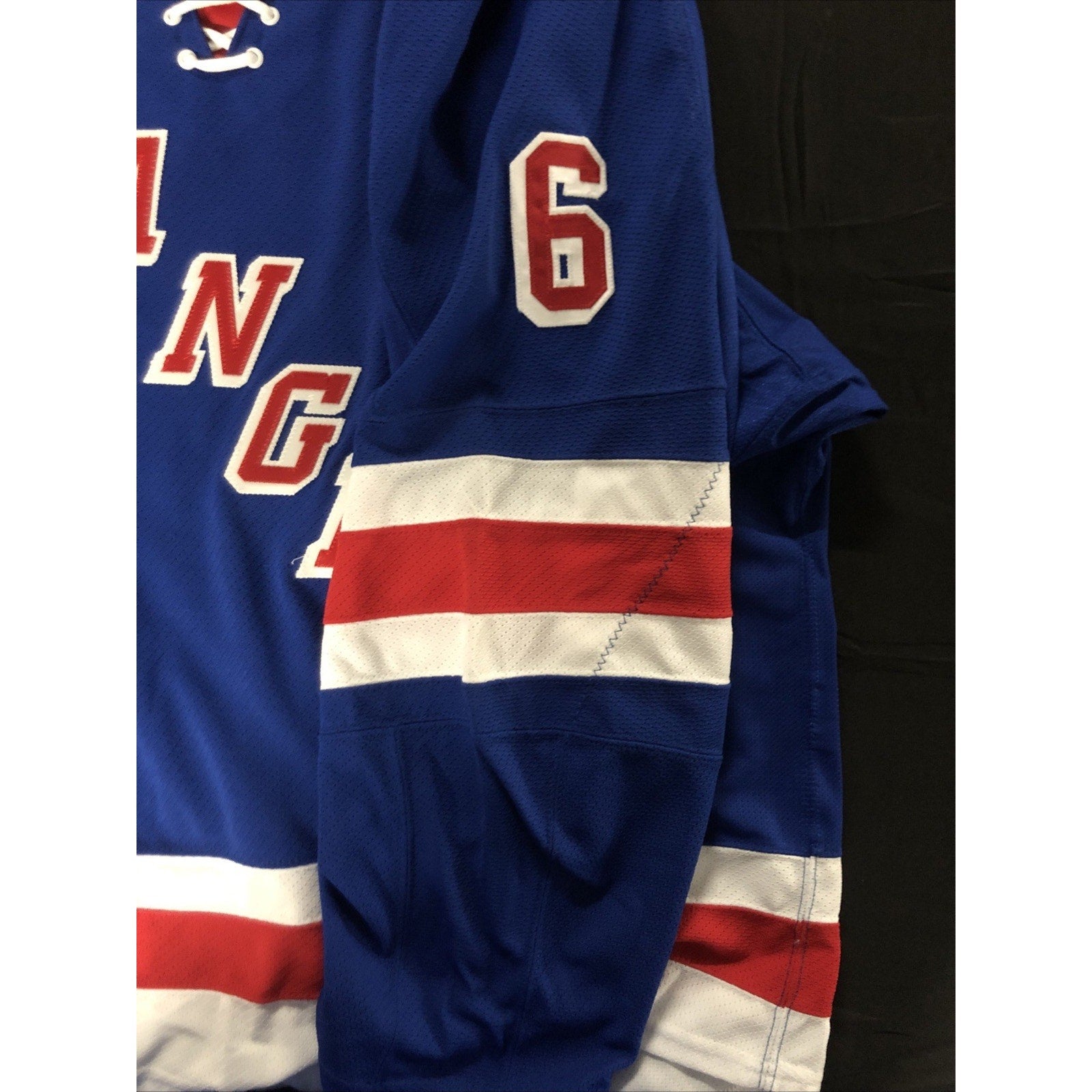 Anton Stralman New York Rangers Game Issued Reebok MIC Jersey 56 Steiner