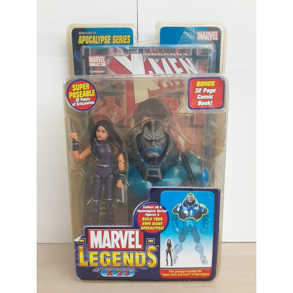 X-23 Toy Biz Marvel Legends Apocalypse Series 6" Action Figure 2005