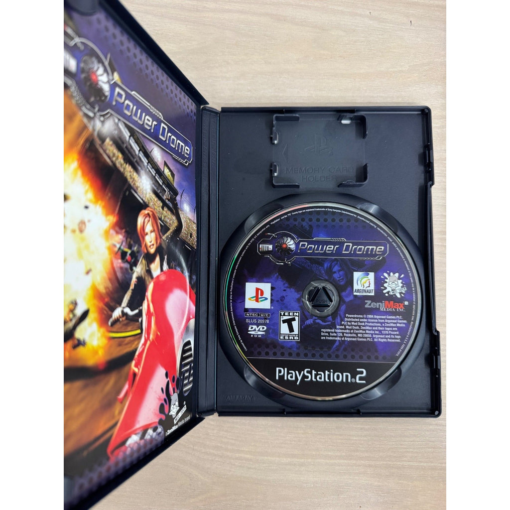 Power Drome PlayStation 2 PS2 Video Game Futuristic Racing Split-Screen