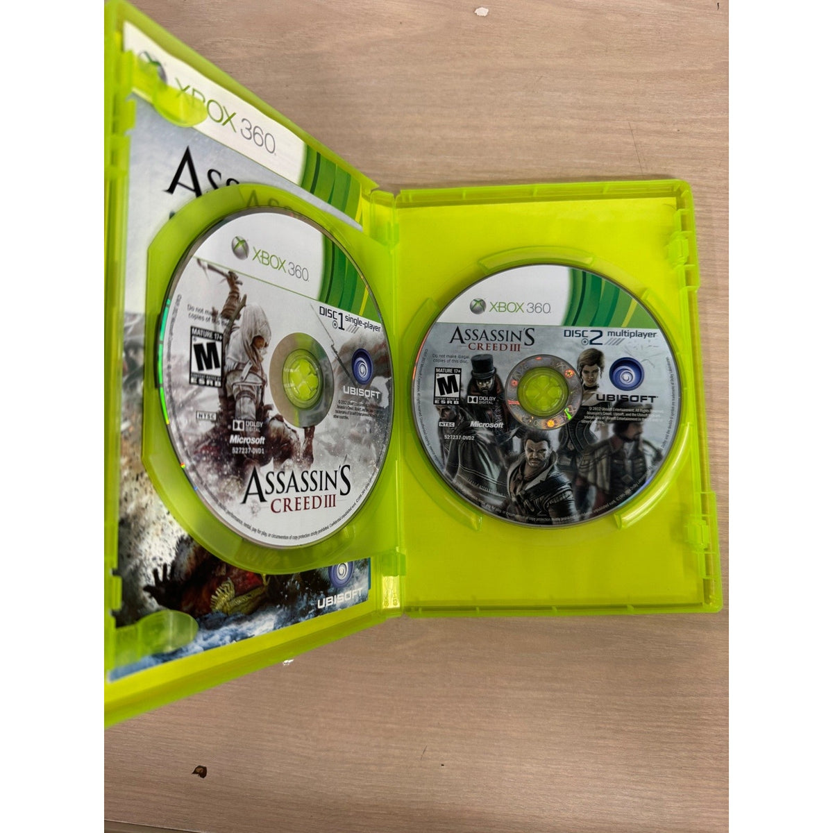 Assassin's Creed III Xbox 360 Video Game Single Player Multiplayer Action