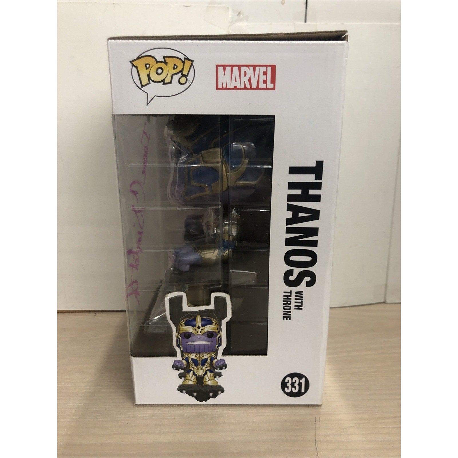 Funko Pop! Marvel Thanos #331 - Hot Topic Signed By Isaac Singleton PSA COA