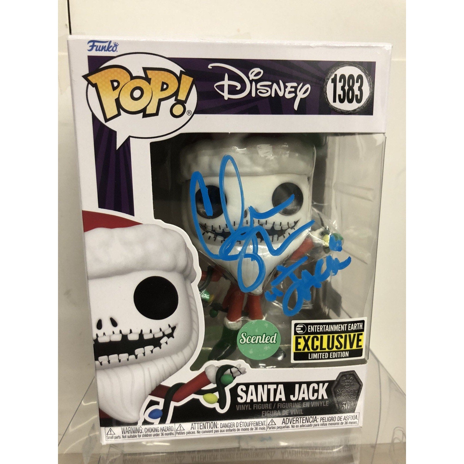 Chris Sarandon signed Nightmare before Christmas Scented Santa Jack Funko COA OC