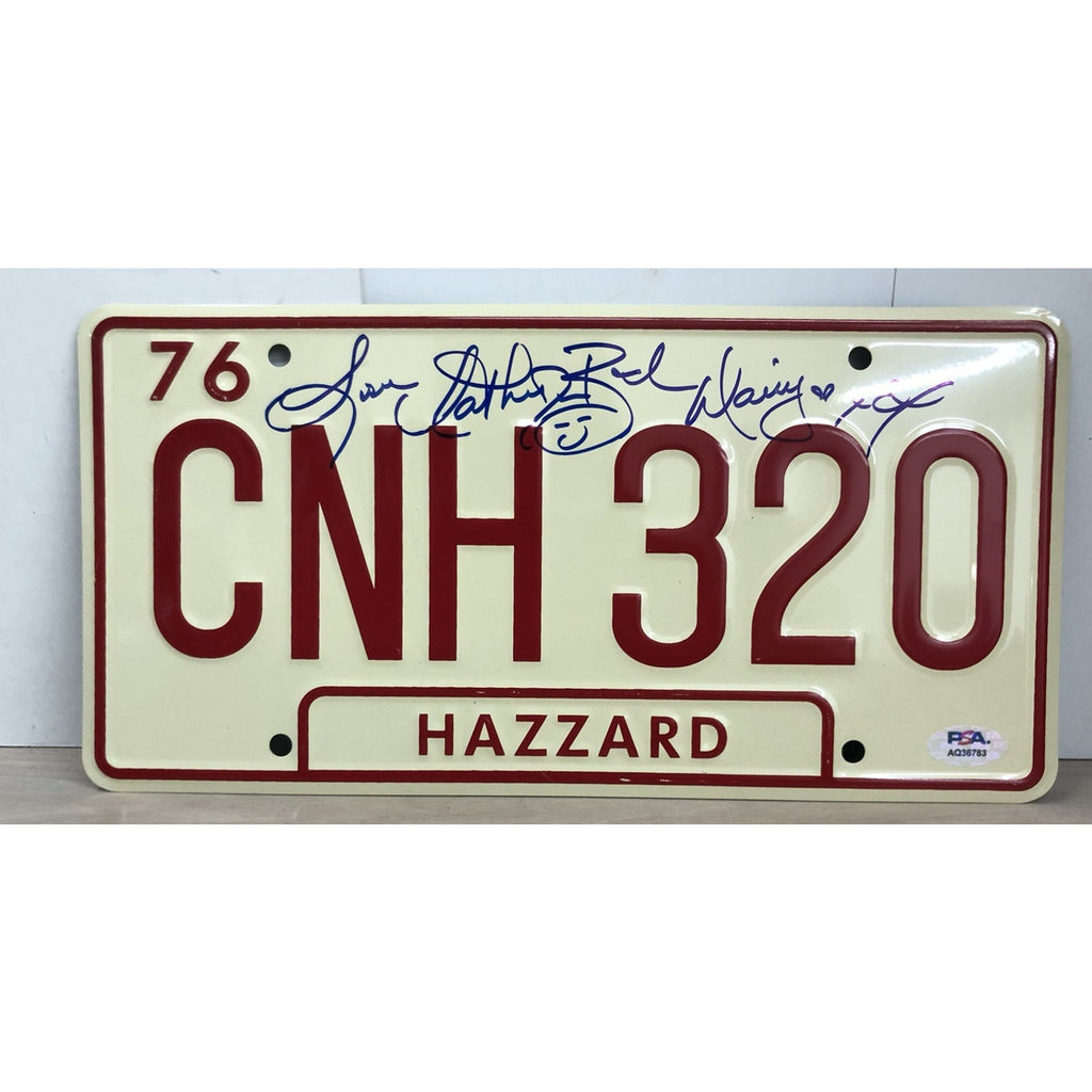 Catherine Bach Daisy Duke Signed Autograph Dukes Of Hazzard License Plate PSA