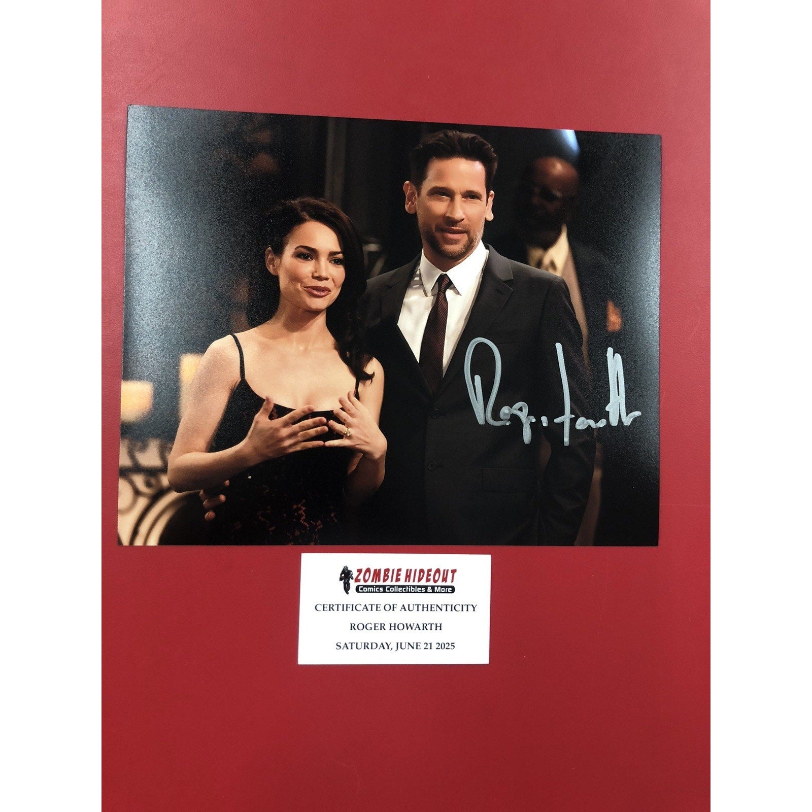 ROGER HOWARTH GENERAL HOSPITAL ATWT OLTL Signed Autograph 8x10 w/ Store CoA