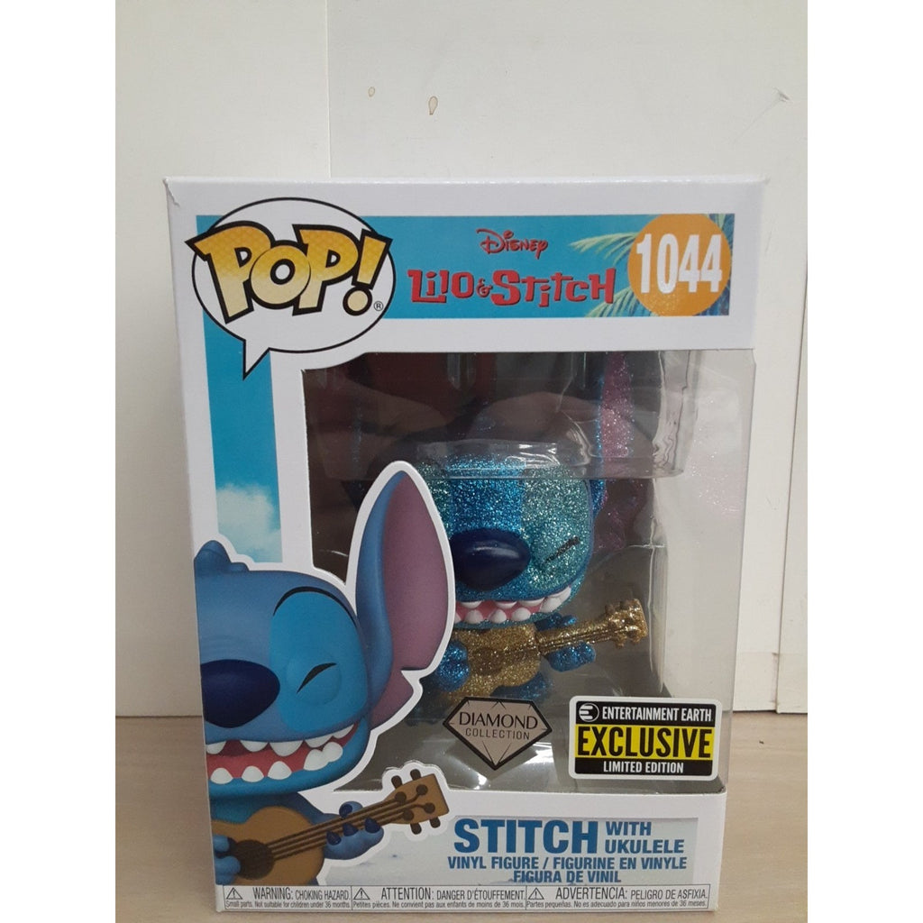 Pop! Stitch with Ukulele Diamond Collection Entertainment Earth Exclusive #1044