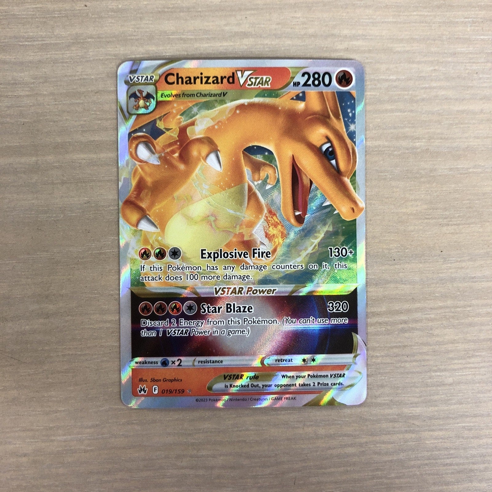 Charizard VSTAR 019/159 Crown Zenith Holo