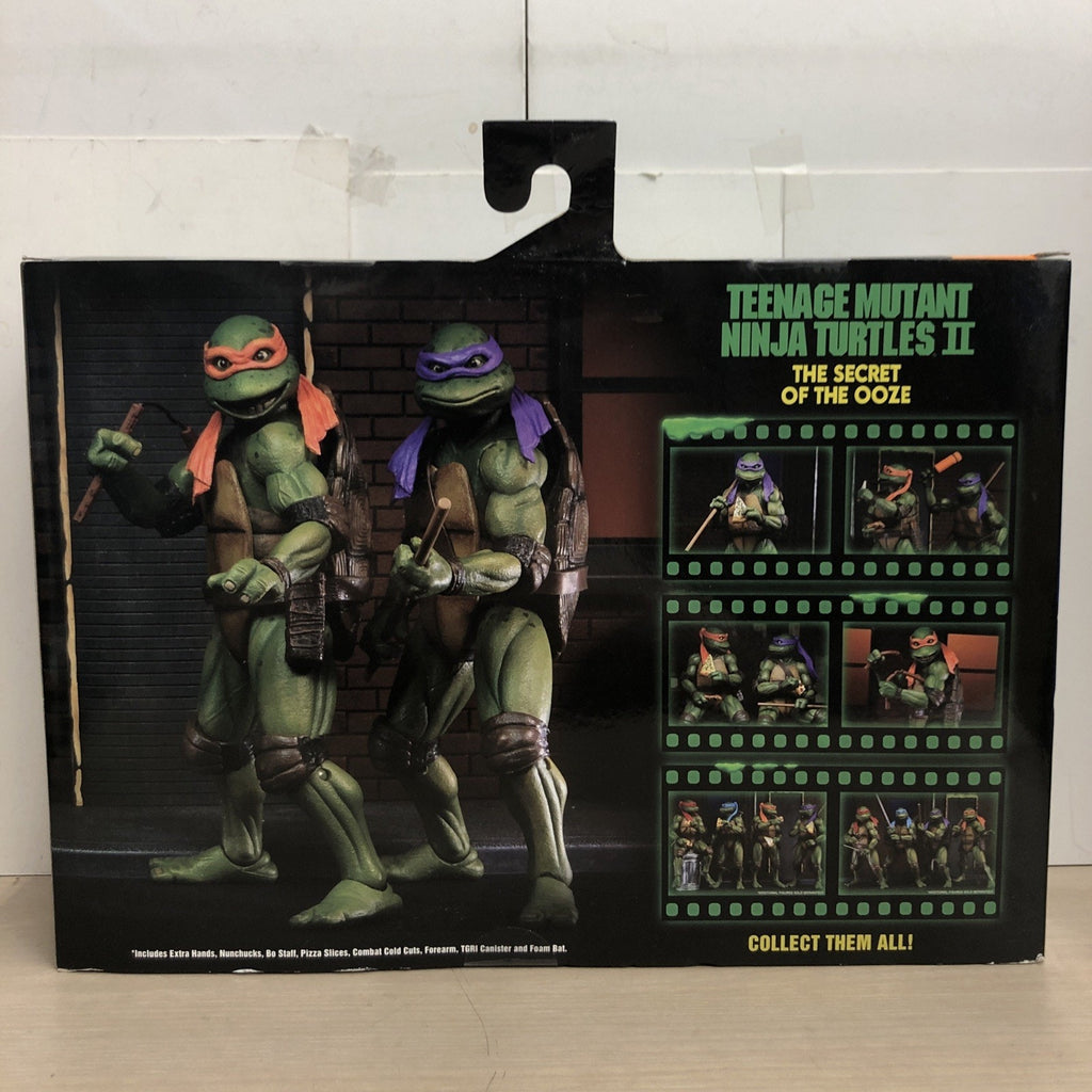 NECA TMNT Secret Of The Ooze Michelangelo & Donatello Action Figure 2-Pack