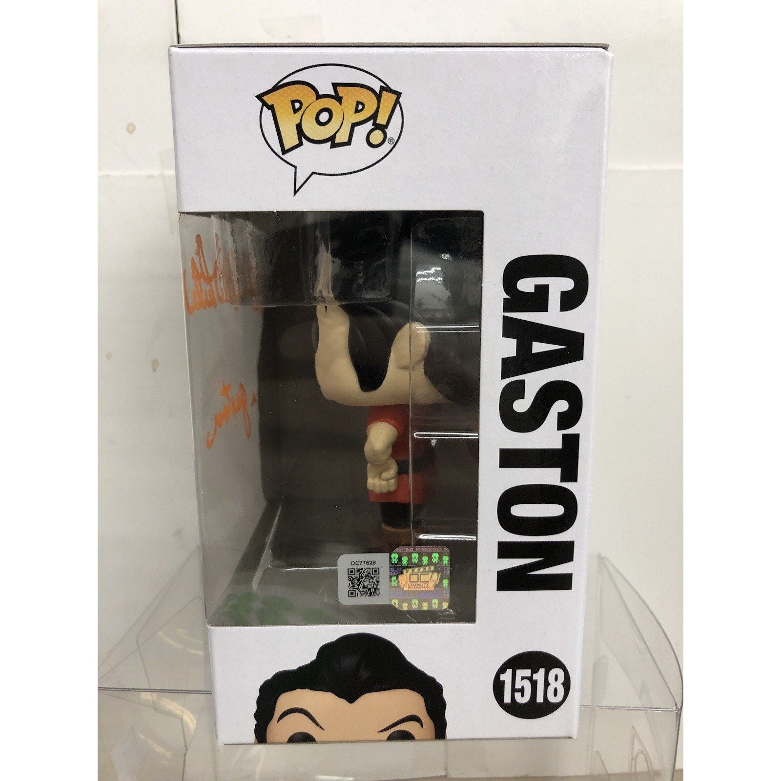 Signed Richard White Gaston Disney Villains 1518 Funko Pop COA Autograph