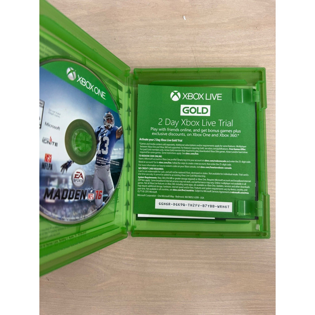 Madden NFL 16 Deluxe Edition Xbox One Video Game Football EA Sports