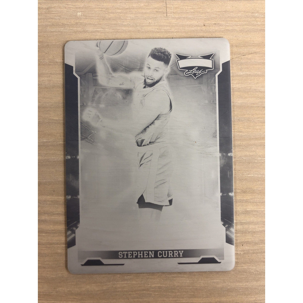2022 Leaf Vibrance Stephen Curry Black Plate 1/1 Printing Plate