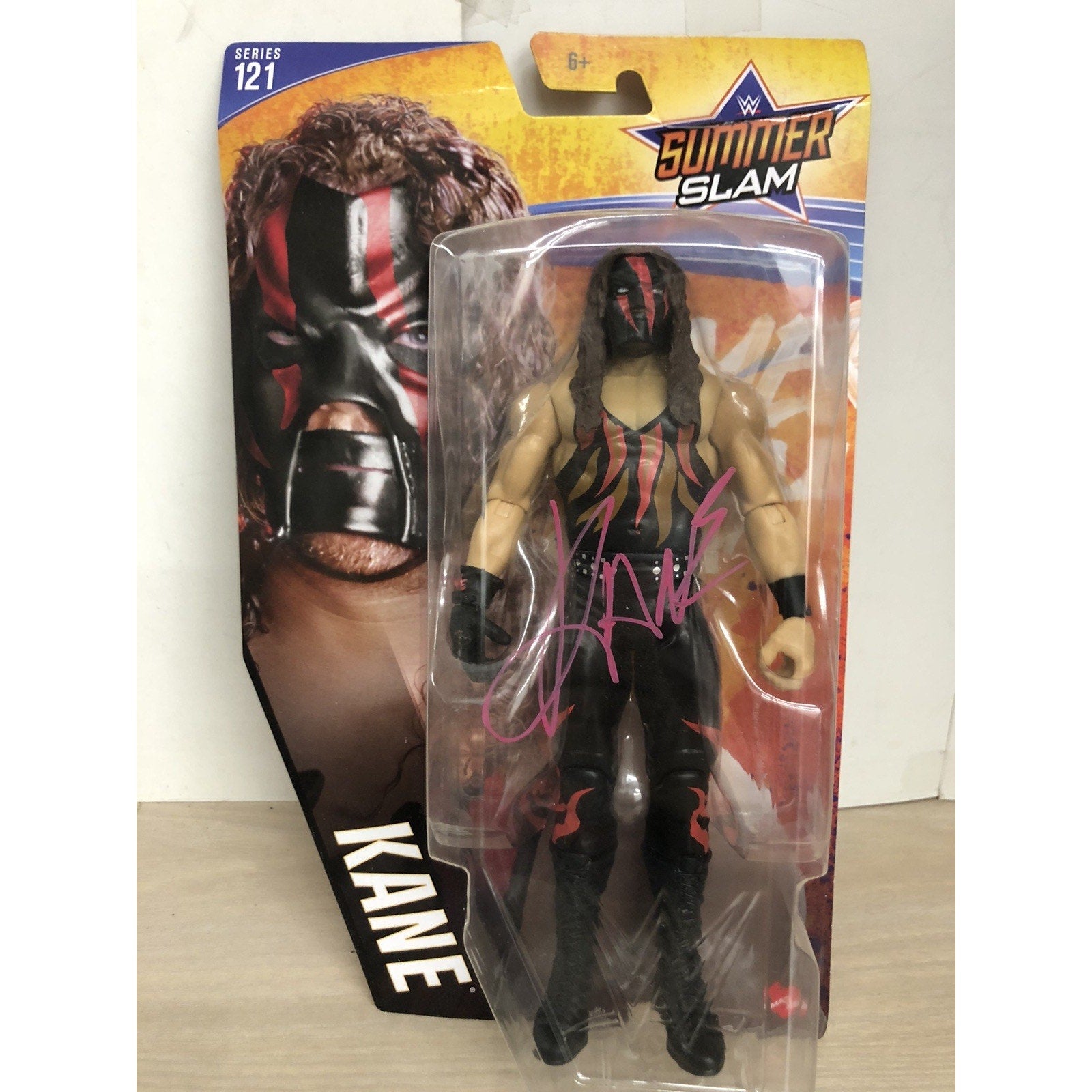 Signed Autograph WWE KANE Series 121 SummerSlam BENT CARD NO COA