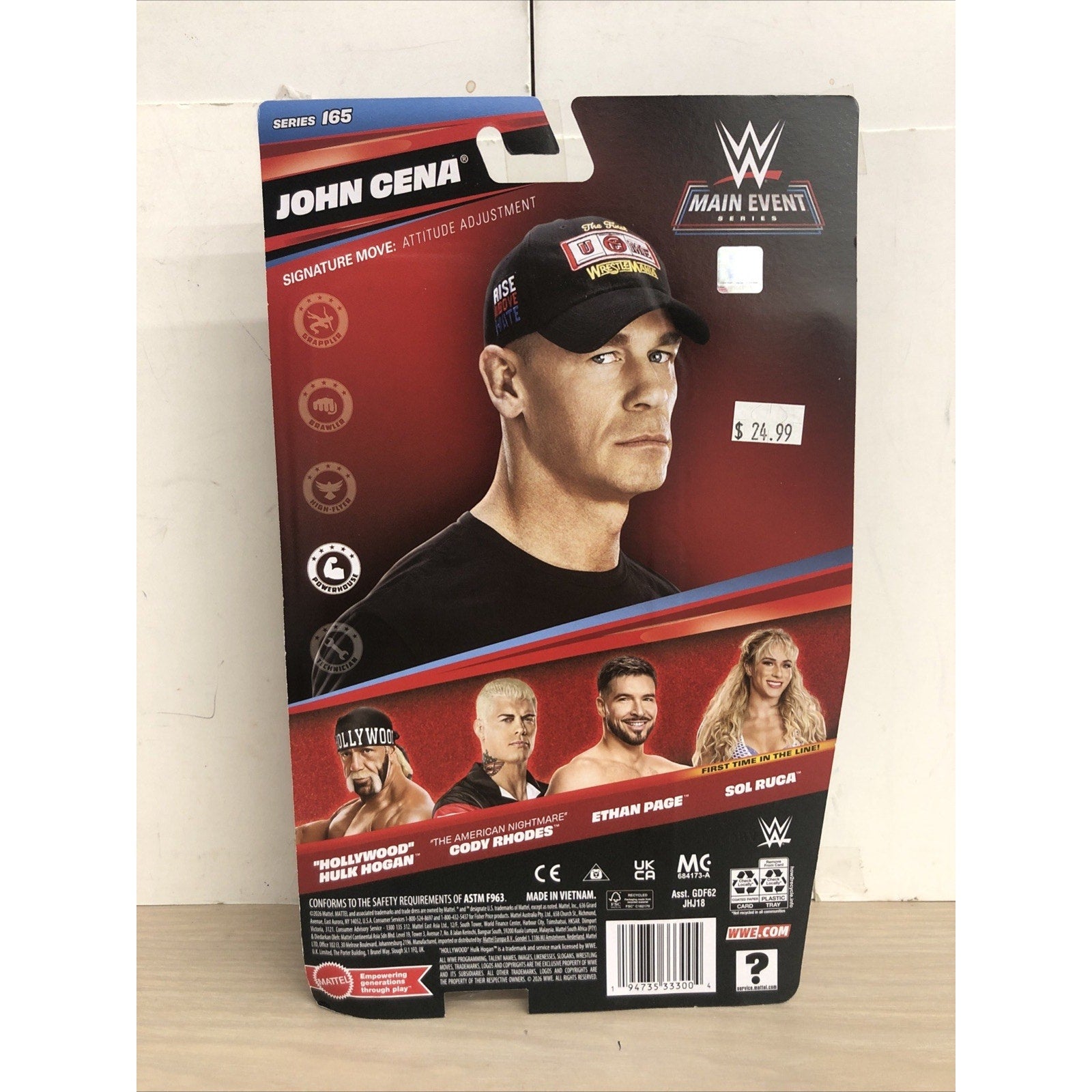 WWE Main Event Series #165 John Cena Wrestling Figure 2026 Mattel