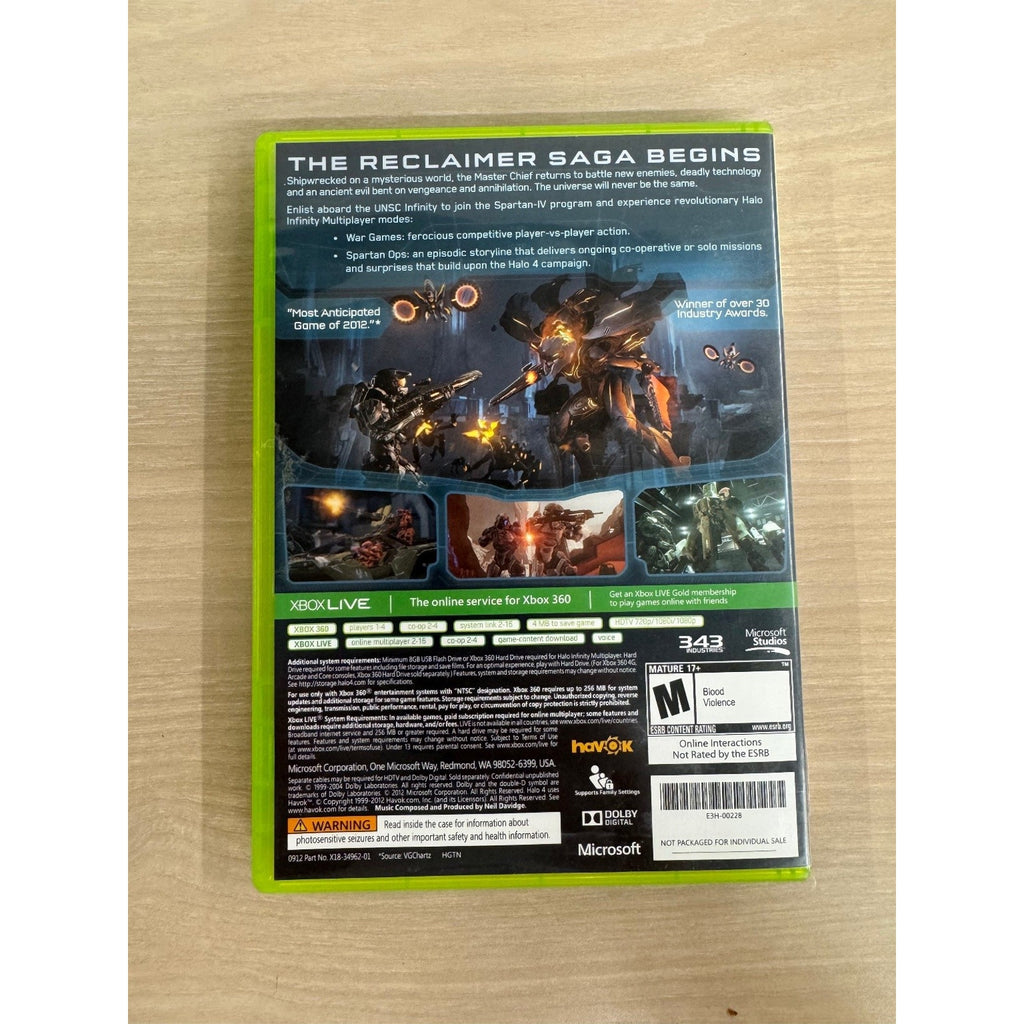 Halo 4 Xbox 360 Video Game Multiplayer NTSC