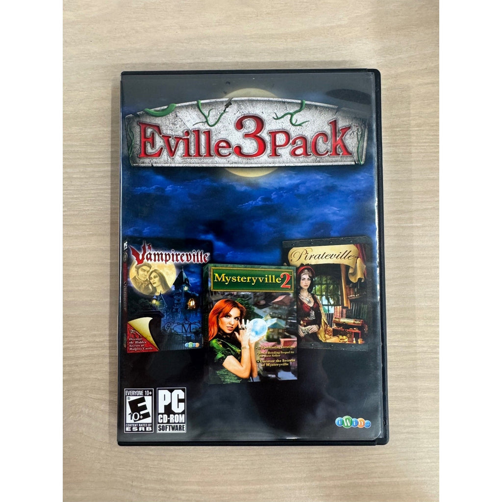 Eville 3 Pack Vampireville Mysteryville 2 Pirateville PC CD-ROM Video Game