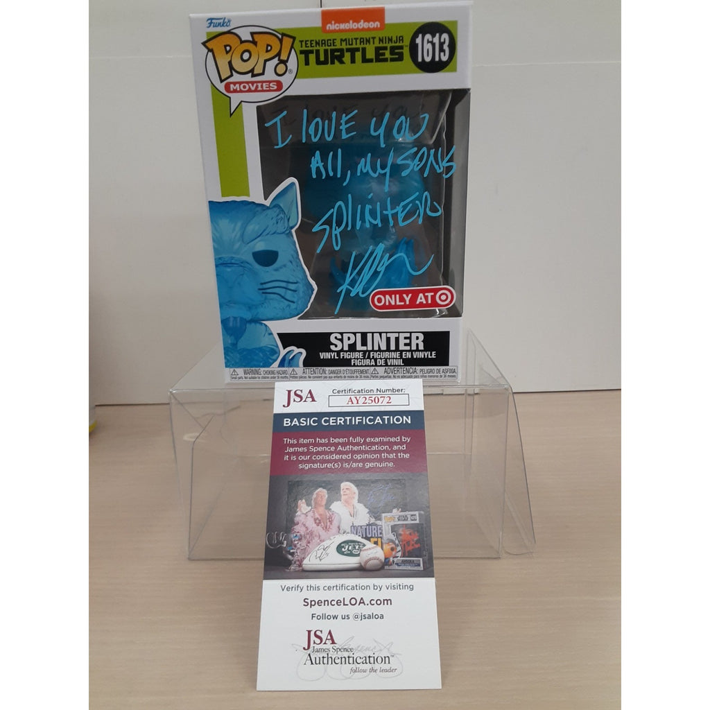 TMNT Splinter FUNKO POP 1613 Target Autograph signed Kevin Clash Inscribed JSA
