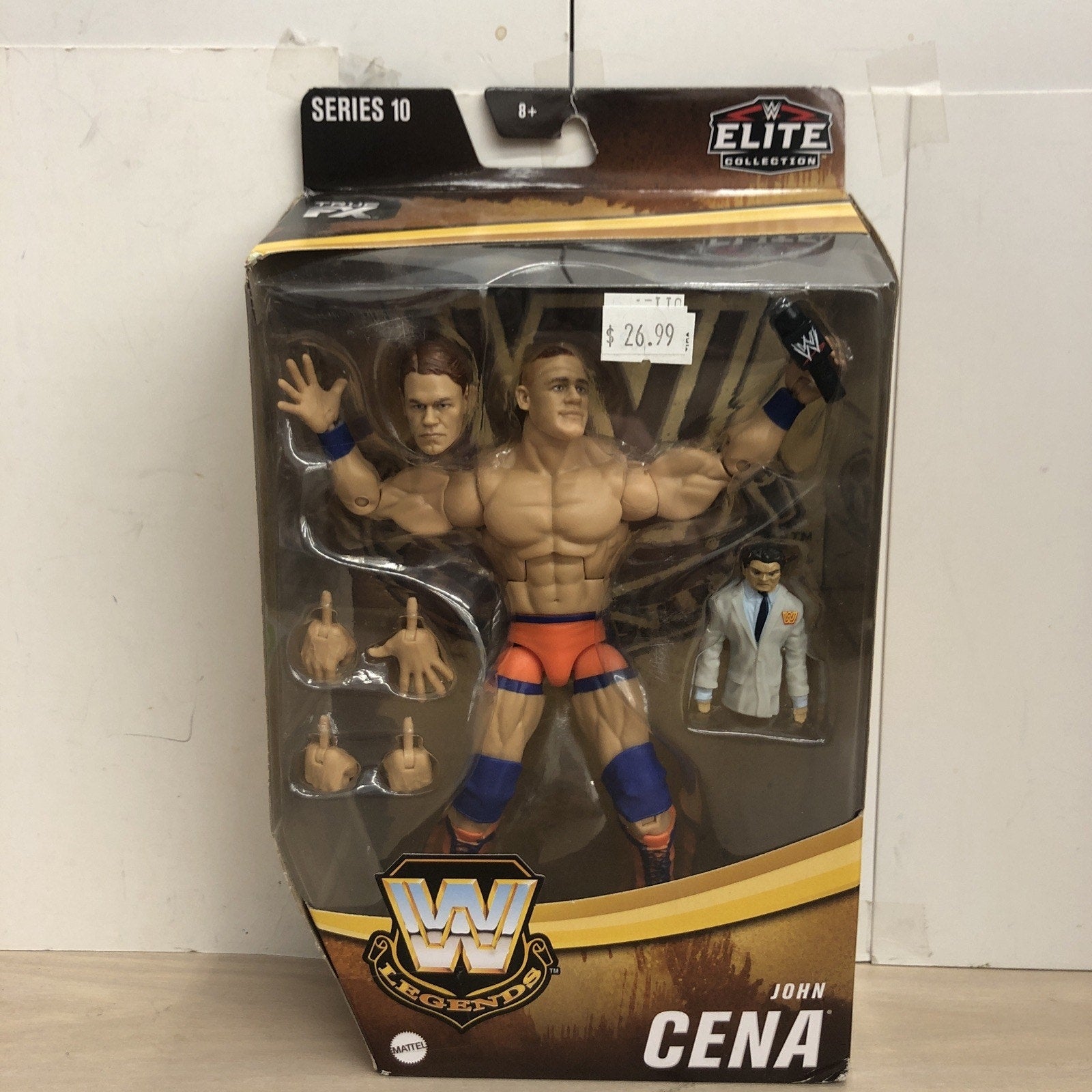 Mattel WWE Legends Wrestling Elite Collection John Cena Action Figure