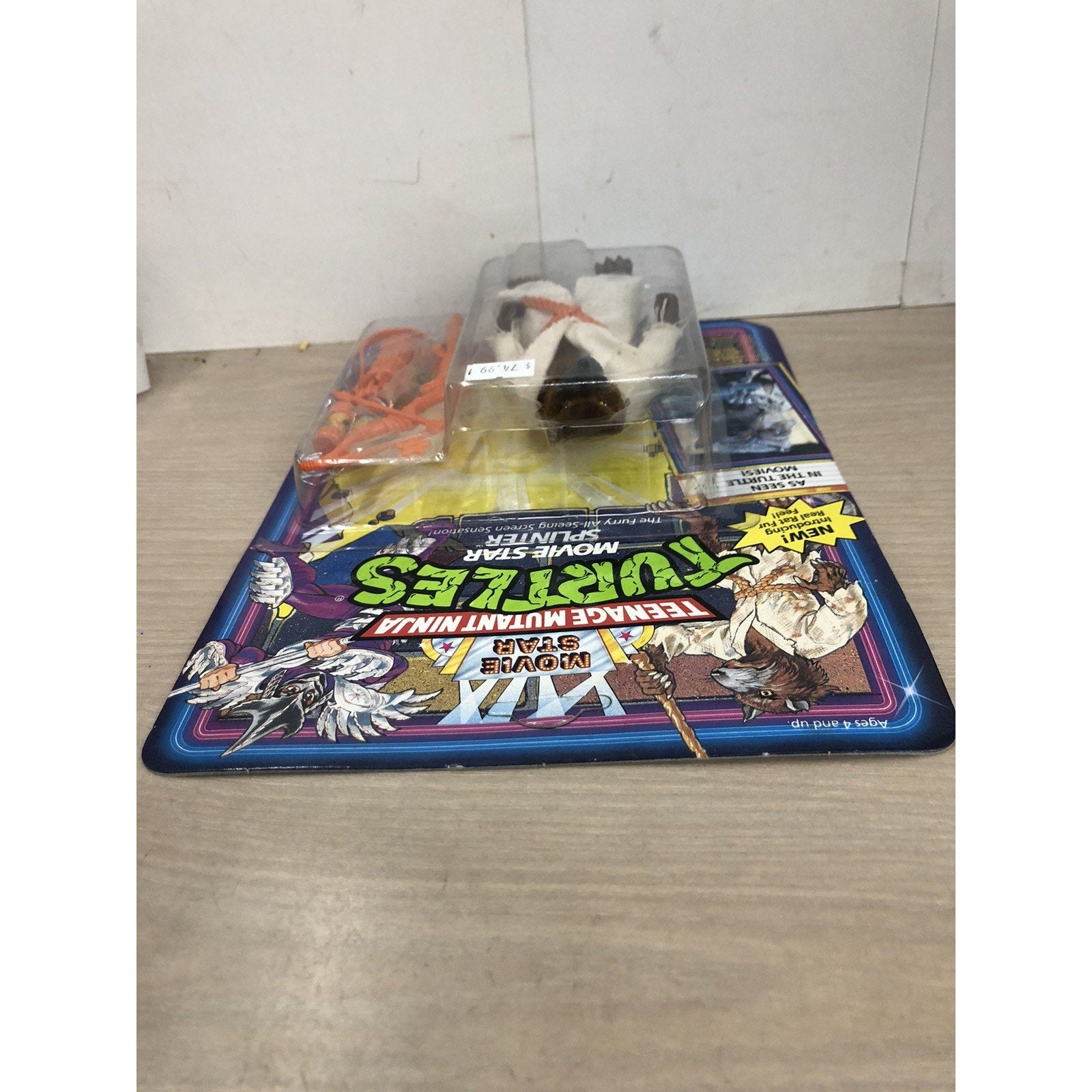 TMNT TEENAGE MUTANT NINJA TURTLES MOVIE STAR SPLINTER 1992 UNPUNCHED