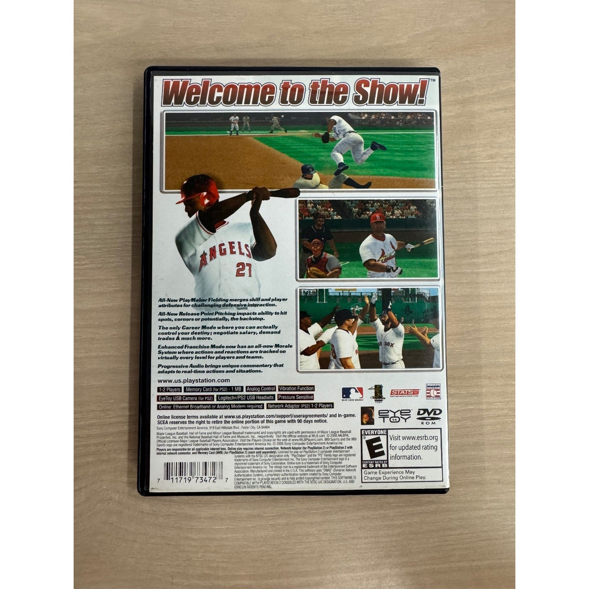 MLB 2006 PlayStation 2 Video Game Baseball Online Multiplayer NTSC U/C