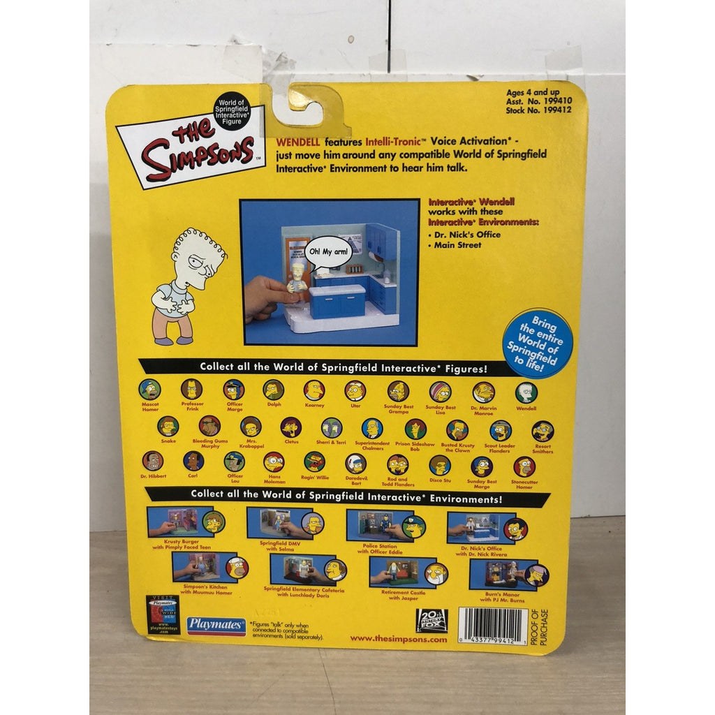 The Simpsons World Of Springfield Wendell Action Figure Playmates
