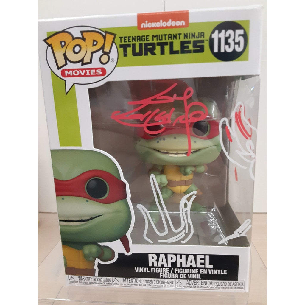 Guy Gilchrist Autographed Raphael Nickelodeon TMNT Funko Pop Artwork OCCM Signed