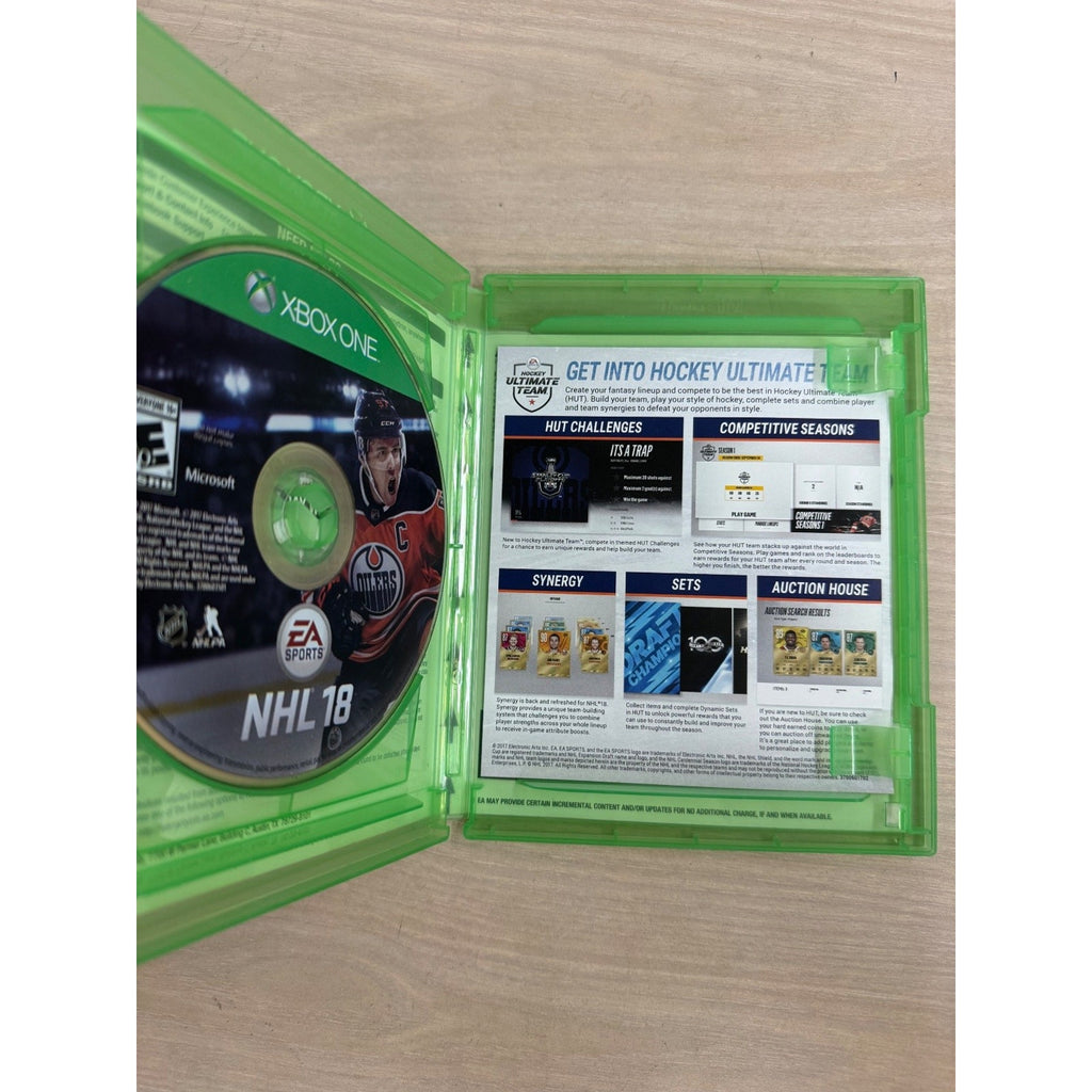 NHL 18 Xbox One Video Game EA Sports Hockey Multiplayer