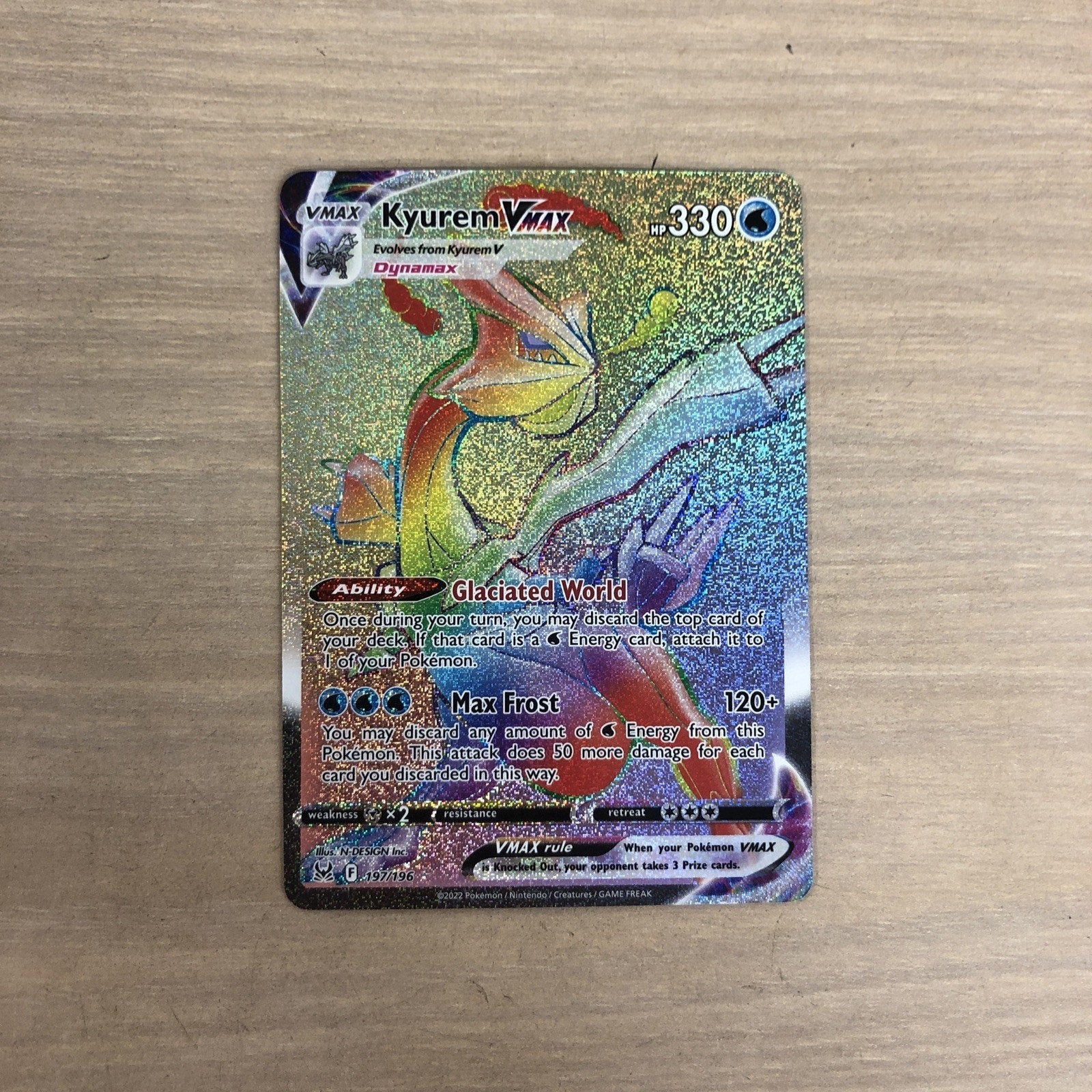 Kyurem VMAX (Secret) 197/196 Swsh11: Lost Origin Holo