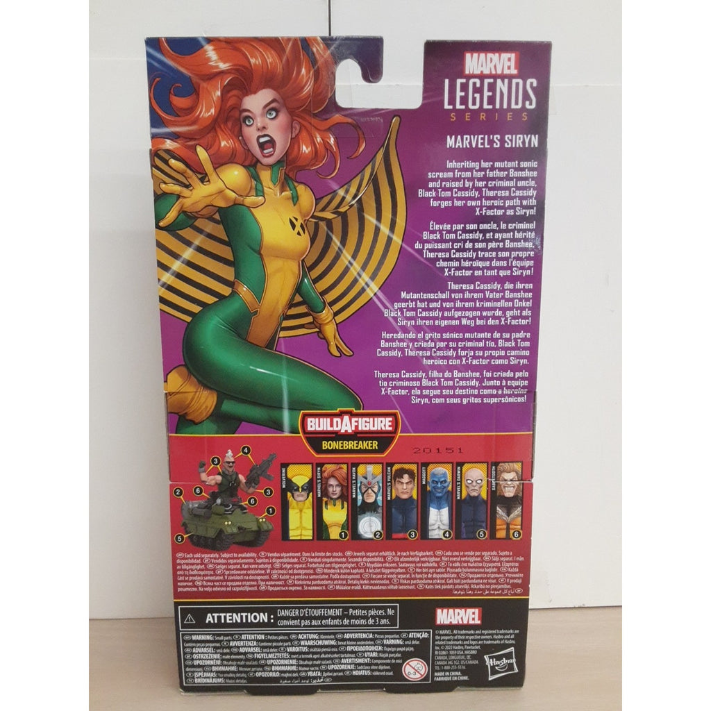 Marvel Legends X-Men Marvel's Siryn Action Figure Bonebreaker BAF