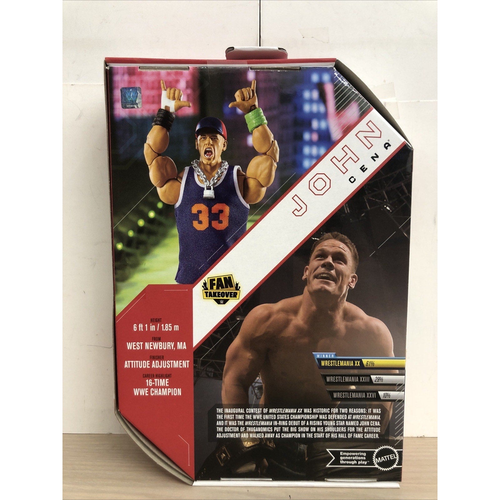 Mattel WWE Ultimate Edition Fan Takeover John Cena Action Figure
